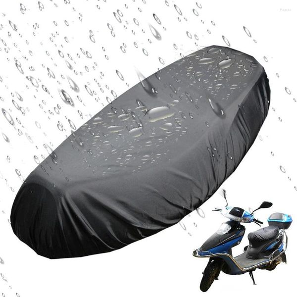 Almohada Flexible Universal cubierta de asiento de lluvia cubiertas impermeables para silla de montar 210D antipolvo UV sol sembrado proteger accesorios de motocicleta