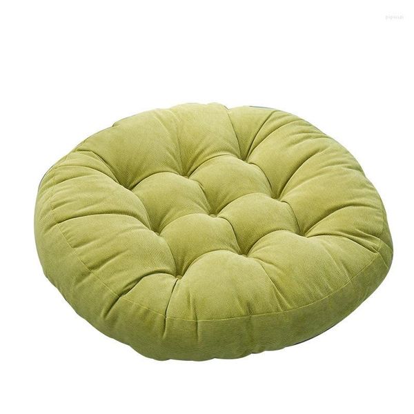 Oreiller de sol rond pour s'asseoir sur un coussin épais touffeté solide, siège de chaise de balcon de Yoga S