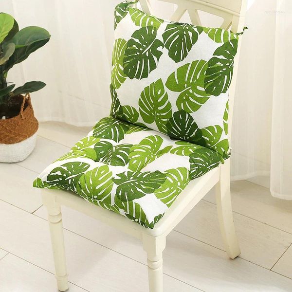 Coussin de chaise imprimé de fleurs, oreiller pour tabouret d'extérieur, salle à manger à bascule, Support arrière de voiture