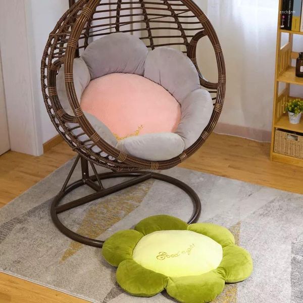 Oreiller Fleur Forme Chaise En Peluche Doux Ascenseurs Tapis En Peluche Plancher Canapé Livre Sieste Pour Fille Birthdaay Cadeau