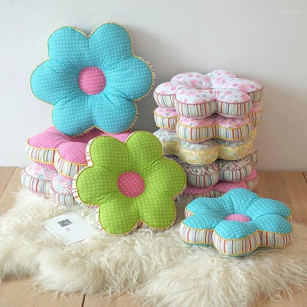 Oreiller de fleur en forme de siège pour la maison canapé de décoration pour la taille soutenant le sol épais coussin tatami mat gift