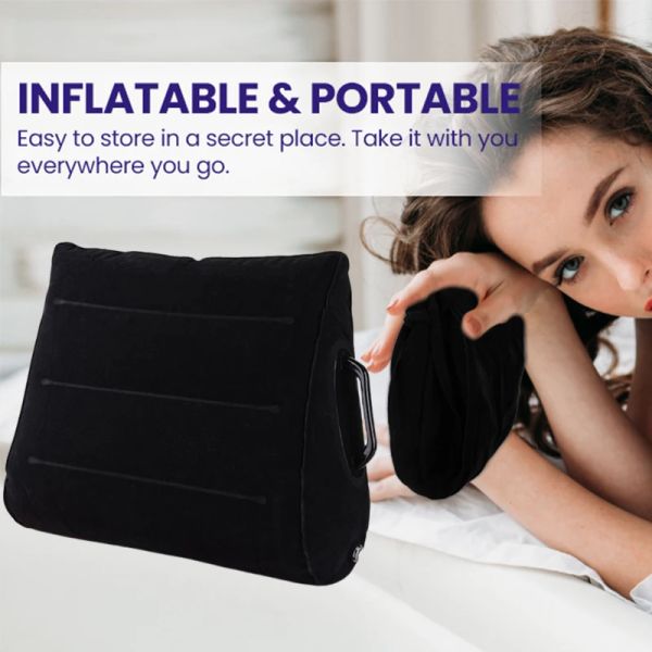 Oreiller oreiller pliable pour les jouets couples coussins coussin position de corps gonflable jeux de corps pad femmes hommes mari et femme exotique oreiller de nuit