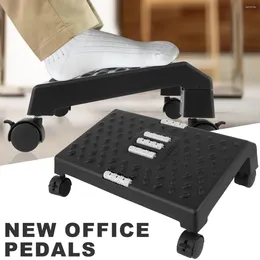 Tabouret en plastique de repos de pied d'oreiller sous bureau 360 ° rotatif rotatif Massage de pied mobile Masse-pied de bureau robuste