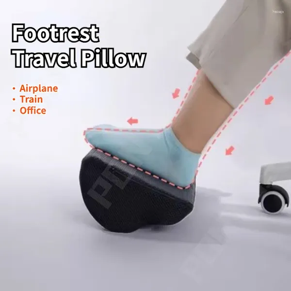 Almohada reposo de pie de pie pies soporte de masaje de reposapiés ergonómico portátil para la oficina de autos de avión