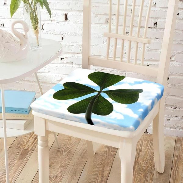 Almohada de cuatro hojas silla de trébol para adultos oficina de dormitorio sesado s almohadilla de sillas cómodas para sala de estar al aire libre decoración del hogar