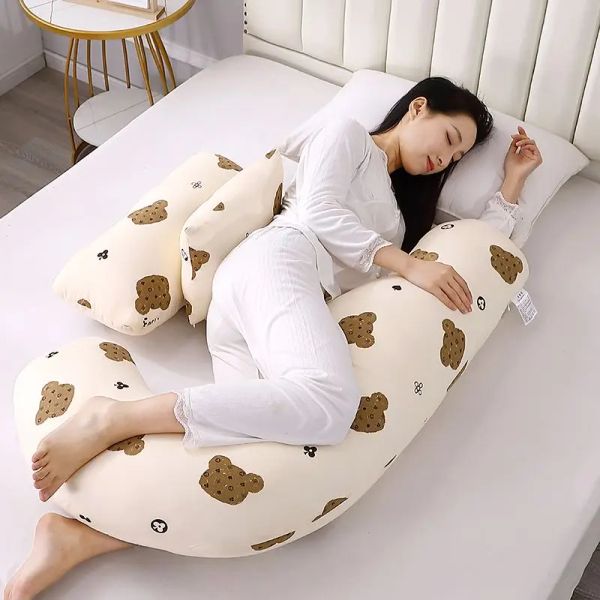 Oreiller quatre saison coton femmes enceintes protection de la taille oreiller côté couchage support de grossesse