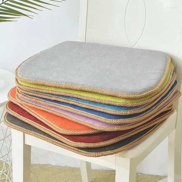 Oreiller quatre saisons général épaissir chaise en forme de fer à cheval couleur unie maison salle à manger tapis antidérapant ordinateur de bureau