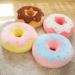 Futurismo de almohada Buns dulces Donut Toy de juguete suave Simulación de crema rellena Donut Simulación de comida Sofá Silla para niños Regalo