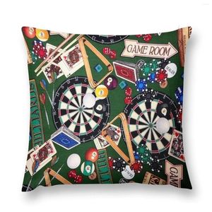 Kussen speelkamer biljart darts kaarten gooien banken covers plaid decoratieve kast kerstkist