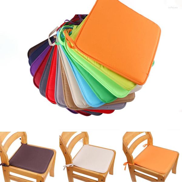 Oreiller jardin salle à manger bonbons créatifs européen 40 40 cm canapé carré tissu 4 pièces couleurs de chaise unies