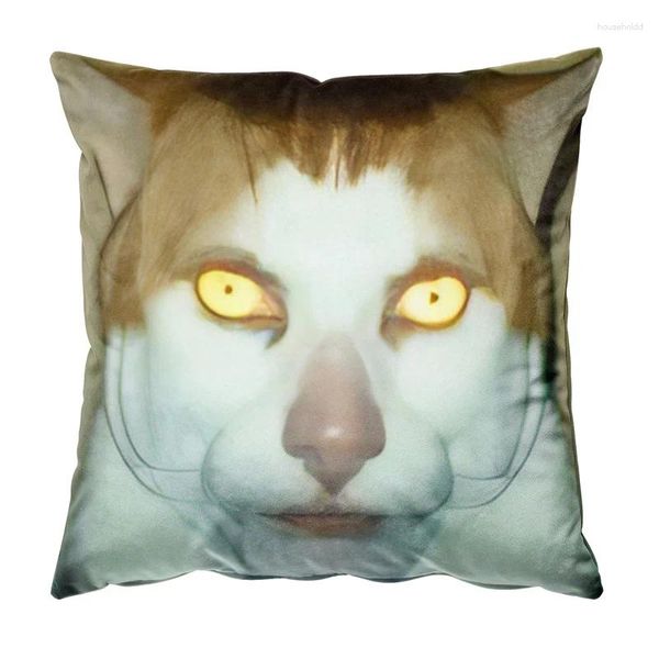 Almohada Gaslight Gatekeep Girlboss Monday Left Me Broken Cat Throw Fundas Fundas de almohada para sofá 45 cm X