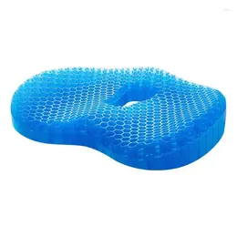 Gel de almohada cómodo, duradero portátil transpirable, todo tipo de asientos elimina el dolor de espalda y la tensión multifuncional