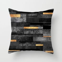 Kussen geometrische streep printing gooi cadeau thuiskantoor decor decor slaapkamer bank auto cover huizen de Coussin