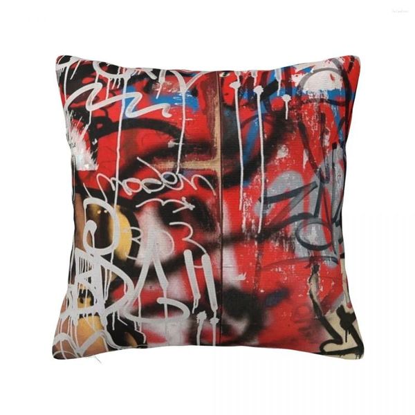 Pillow Graffiti Mesh Throw Case de navidad para s portada de lujo