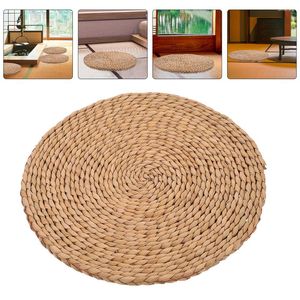 Kussen Gras Meditatie Zitplaatsen Voordeur Mat Yoga Pad Decoratieve Binnenvloer Picknick Voedsel Ronde Geweven Deurmat Pads