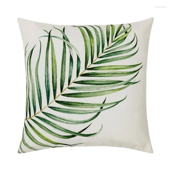 Oreiller plante verte couverture la Jungle Style taie d'oreiller mode jeter des oreillers décoratifs pour canapé-lit voiture