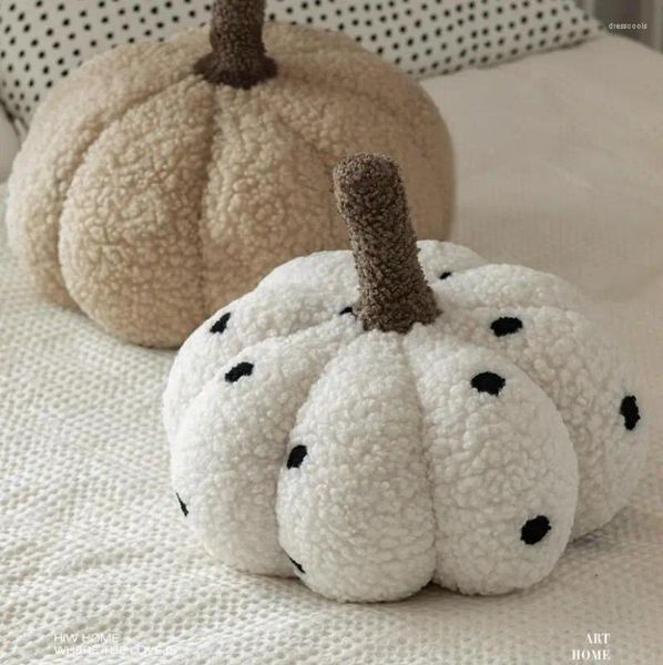 Oreiller Halloween citrouille en peluche Fofa sol Kawaii pour chambre à coucher, siège de chaise de bureau, décoration de maison, cadeau de noël pour enfants