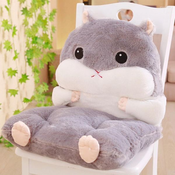 Oreiller Hamster Dos Bureau Chaise Canapé Décoration de La Maison Tatami Mignon Soutien Lombaire Cadeau D'anniversaire