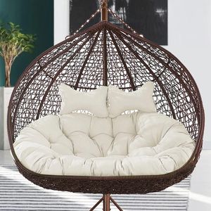 Oreiller suspendu panier chaise S oeuf hamac épais nid dos pour intérieur extérieur Patio cour jardin plage bureau