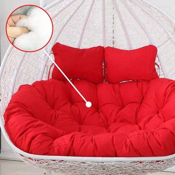 Cesta colgante de almohada, columpio grueso para exteriores, asiento S, hamaca grande para el hogar con almohadas, Patio esponjoso