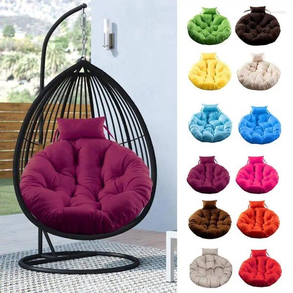 Silla colgante de almohada piel suave y amigable para la piel y disponible en toda la temporada para interiores al aire libre