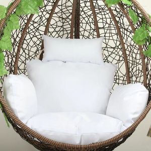 Almohada colgando silla de huevo sofá asiento columpio cubierta de almohadilla acolchada relajado canasta de jardín al aire libre