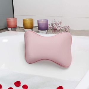 Oreiller repos repos non glissée coussin baignoire baignoire baignoire en mailles 3D avec aspirant pour le cou arrière du cou