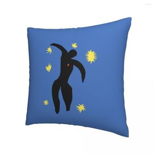 Oreiller Henri Matisse Taie d'oreiller Imprimé Polyester Couverture Cadeau Fond Illustration Cas Canapé Fermeture Éclair 45 45 cm