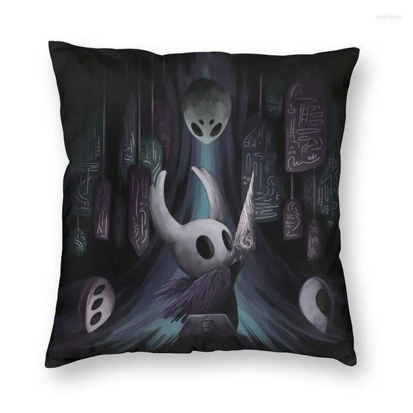 Almohada Hero Of Hallownest Dormitorio Decoración Moderno Hollow Knight Juego S para Sofá Funda de almohada cuadrada