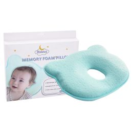 Oreiller d'oreiller pour bébé Hidetex empêchant le syndrome de la tête plate (plagiocephalie) pour votre nouveau-né la tête de mousse de mousse de forme oreiller