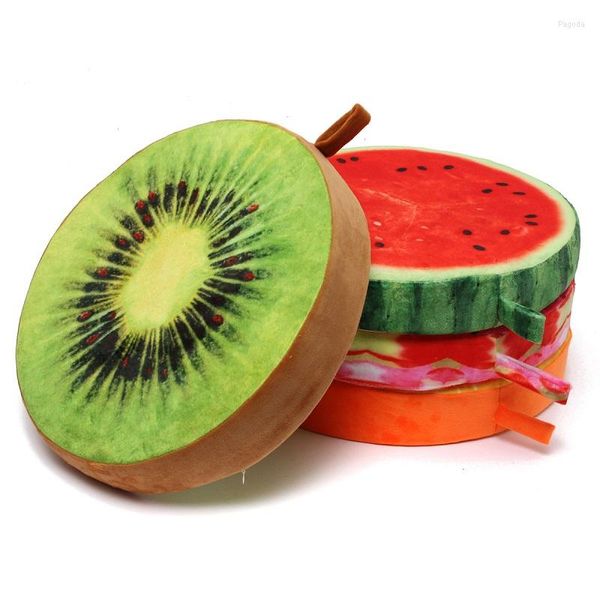 Oreiller de haute qualité marque doux rond fruits en peluche chaise de salle à manger siège fesses Pad adapté pour la maison bureau Textile jouet