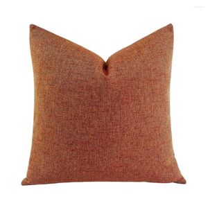 Oreiller hinyeatex contemporain coque solide texture canapé décoratif soft brick rouge couverture rouge 45x45cm 1 morceau pack