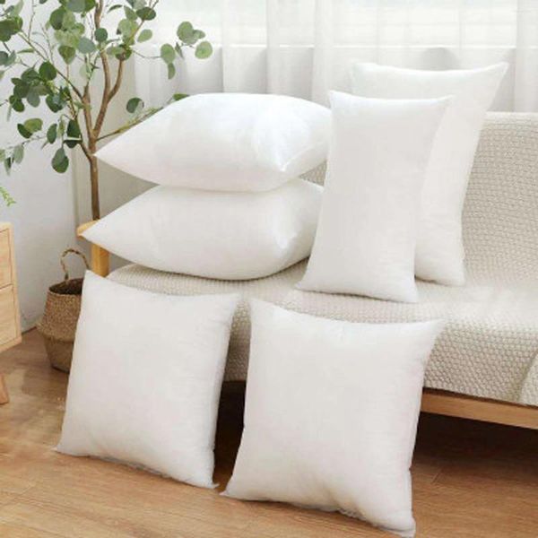 Oreiller Home El Inner Remplissage Coton-Padded Blanc Tiffage Core Not tissé Tissu de laine 30x30 / 35X35 / 40X40 / 45X45CM