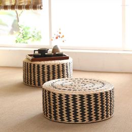 Oreiller maison Tatami tapis siège fait à la main paille Futon salon de thé tabouret balcon baie vitrée méditation