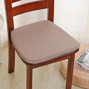 Oreiller Horseshoe Shape Dining Chite Mat à haute densité Sponge Anti-Slip tapis avec tabouret de tabourets de bureau en lin respirant de cordes