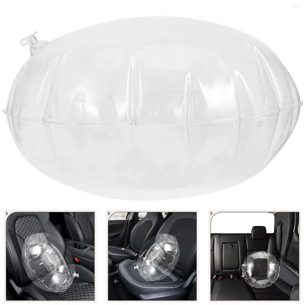 Oreiller siège de voiture gonflable pour Camping, appui-tête Transparent pour l'extérieur, canapé Transparent en Pvc