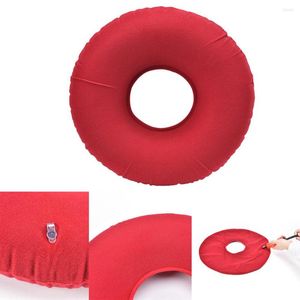 Oreiller gonflable en peluche, tissu en PVC, siège rond, hémorroïde, beignet assis, Massage, 2 couleurs