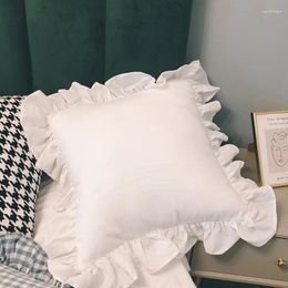 Coton d'oreiller avec canapé de couleur unie à cœur amovible et lit de chevet lavable simple décoration intérieure