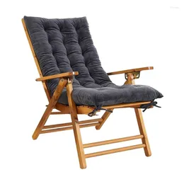 Almohada inyahome color sólido mecedora suave y cómoda silla de oficina en el hogar asiento largo reclinamiento de asiento largo para exteriores