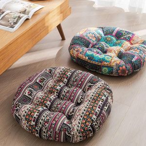 Oreiller japonais tout coton futon tapis PP coton rempli hanche tridimensionnel épaissi chaise sol baie vitrée Tatami lavable