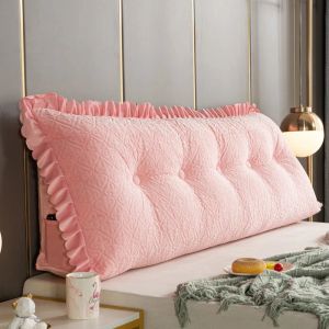 Oreiller japonais coton lin lin coussin épaisseur canapé canapé-tête hôtel tatami creux oreiller amovible de tête de lit lavable décor