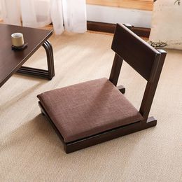 Oreiller japonais couleur unie dossier unique baie vitrée chaise basse ergonomique moderne confortable Tatami bureau