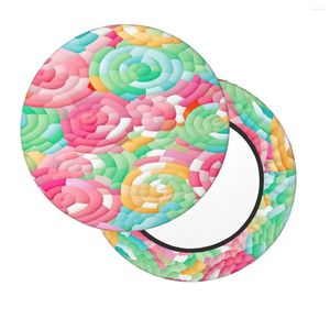 Kussen kawaii schattige kleurrijke snoep ronde balk stoel cover home decor zachte stof geschikt voor keuken