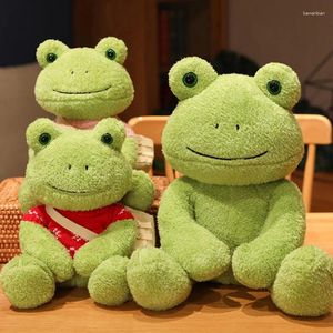 Oreiller kawaii grenouille molle molle en peluche moelleuse pour le salon de couchage somnolent sofa intérieur cadeaux enfants