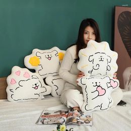 Oreiller Kawaii coréen maltais en peluche, canapé S, lit de bébé, compagnon de poupées, décoration de chambre mignonne, cadeau d'anniversaire