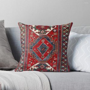 Oreiller kazak antique trois médaillons tapis tribal imprimé jet décoratif s pour canapé de luxe oreillers