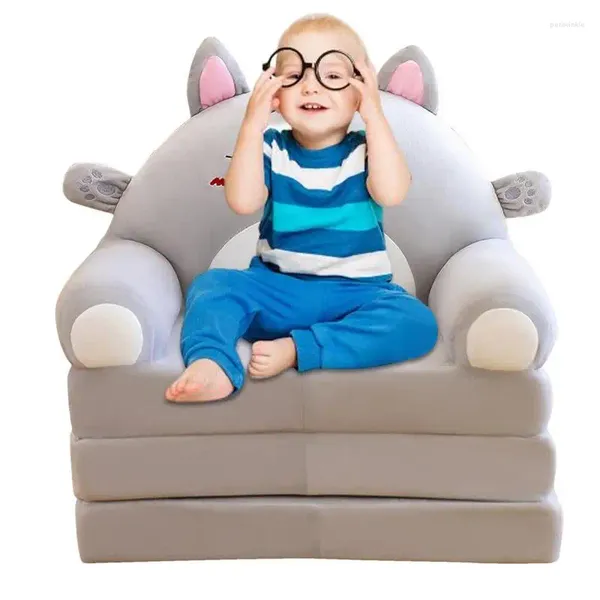 Pillow Kids Couch Children Sofa Cover Cartoon paresseux pliant petit canapé lit pour garçons et filles meubles de chaise à double usage