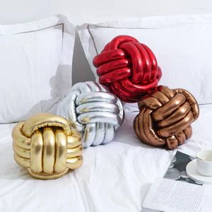 Kussen geknoopte bal ronde decoratieve kussens voor bank bronzing bank terug woonkamer slaapkamer huisdecoratie