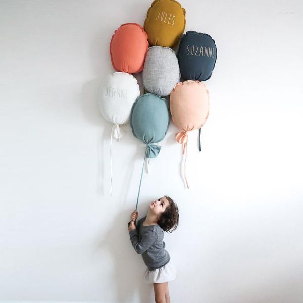 Oreiller Style coréen ballon jeter pour bébé chambre décor délicat brodé enfants jouets beaux ornements décoratifs oreillers