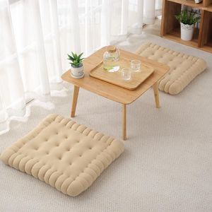 Almohada grande estilo japonés Tatami piso galleta rectángulo futón Yoga Bahía ventana estera decoración del hogar sofá brazo silla asiento